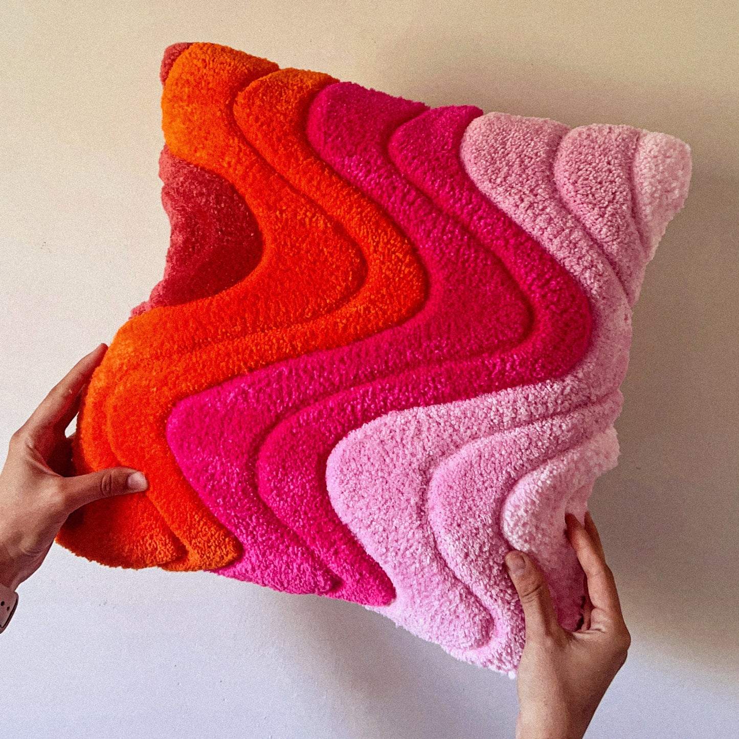 Waves Hand-Tufted Cushion Cover