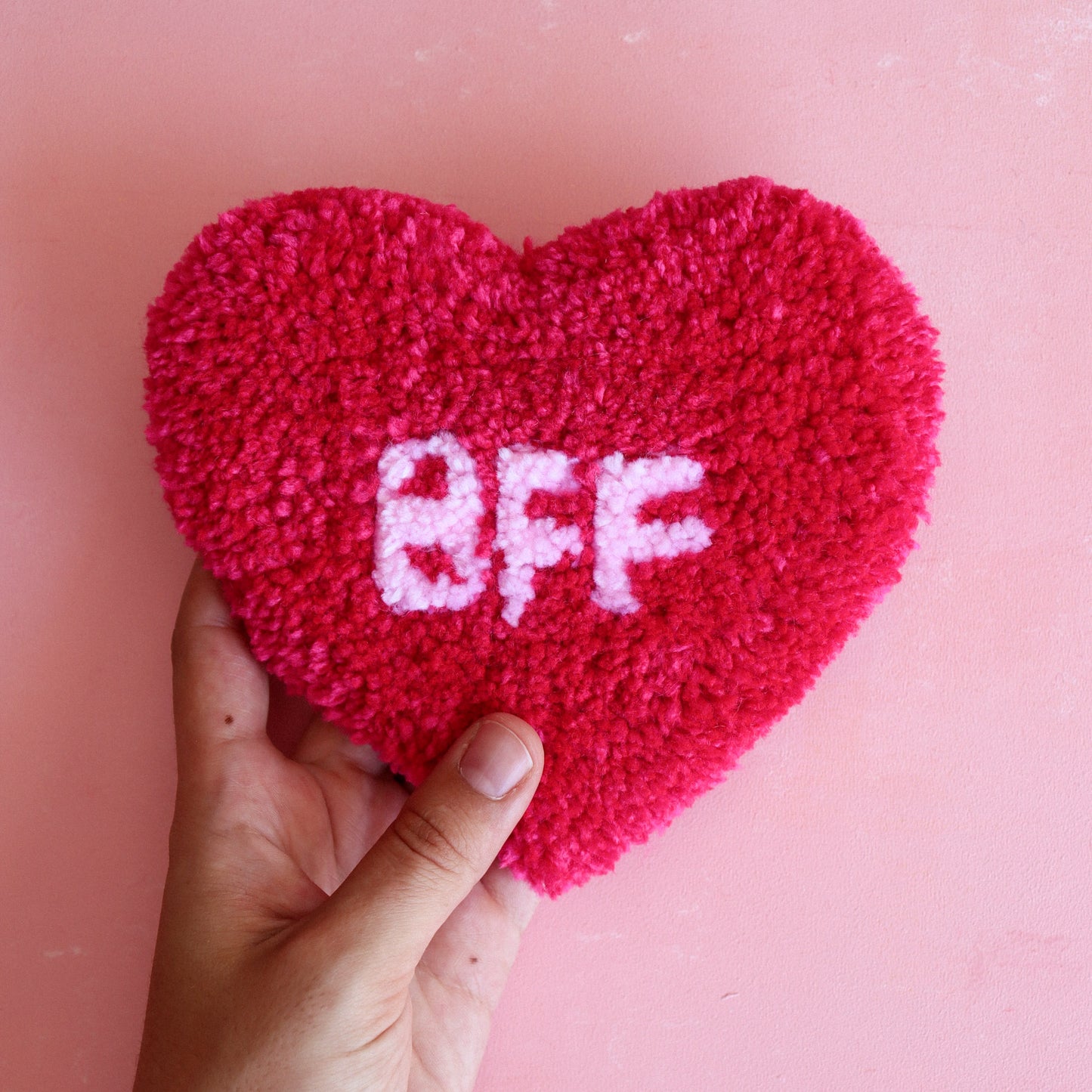 BFF Chunky Heart Mug Rug - Limited Edition