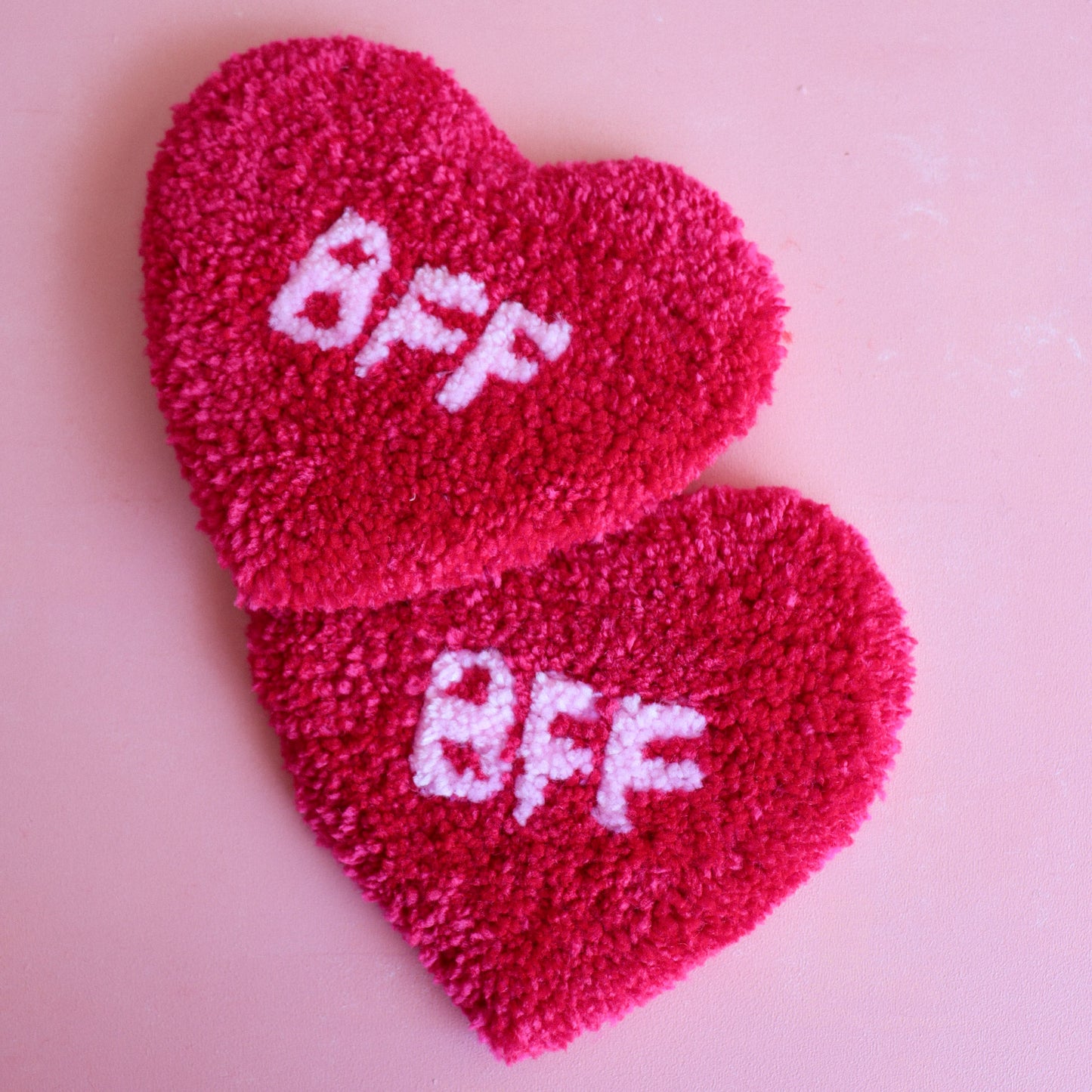 BFF Chunky Heart Mug Rug - Limited Edition