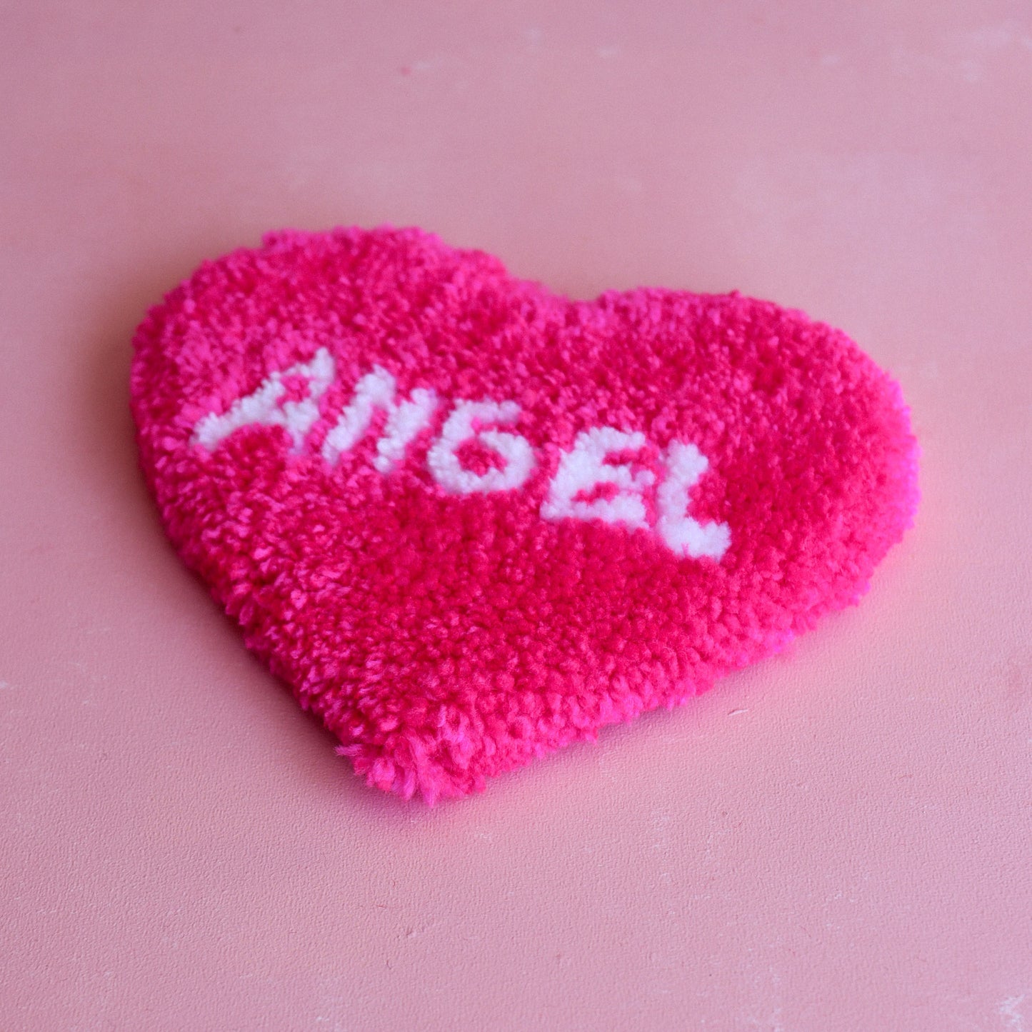 ANGEL Chunky Heart Mug Rug - Limited Edition