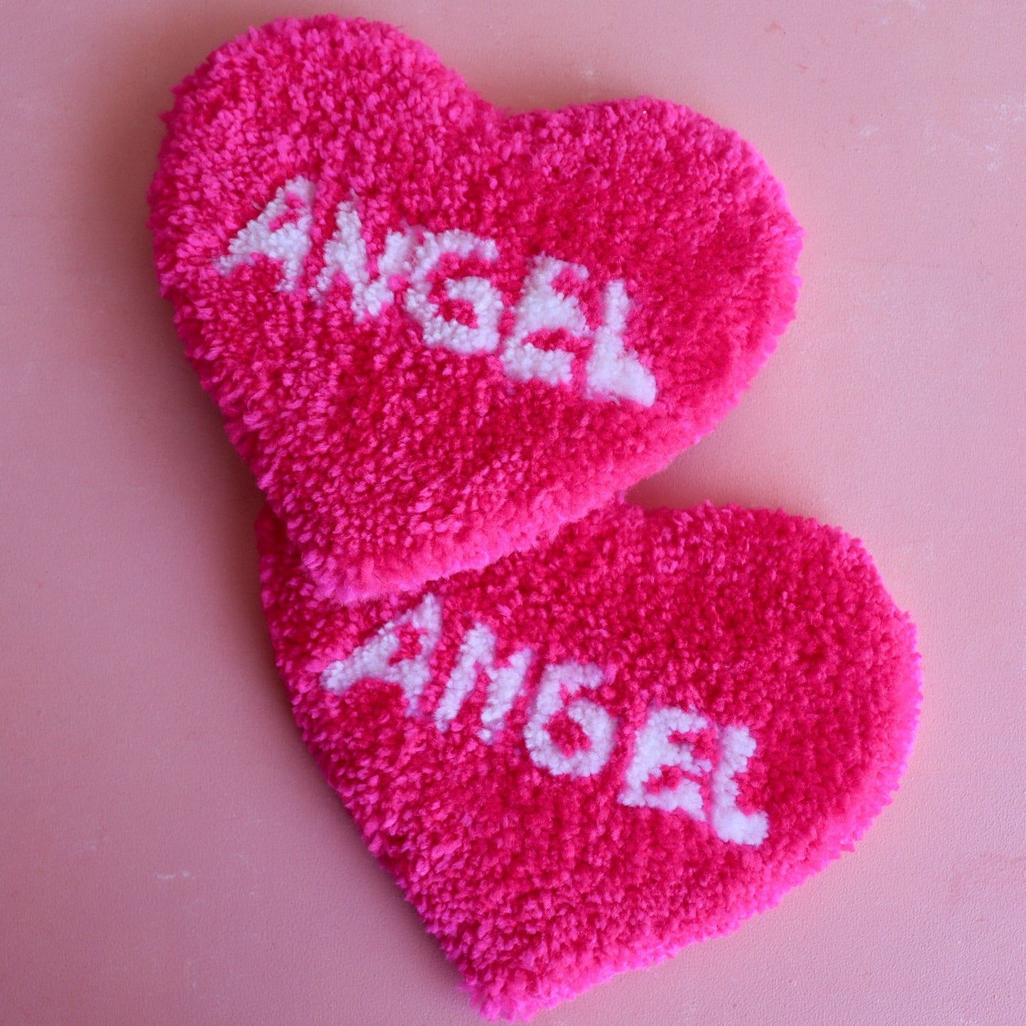 ANGEL Chunky Heart Mug Rug - Limited Edition